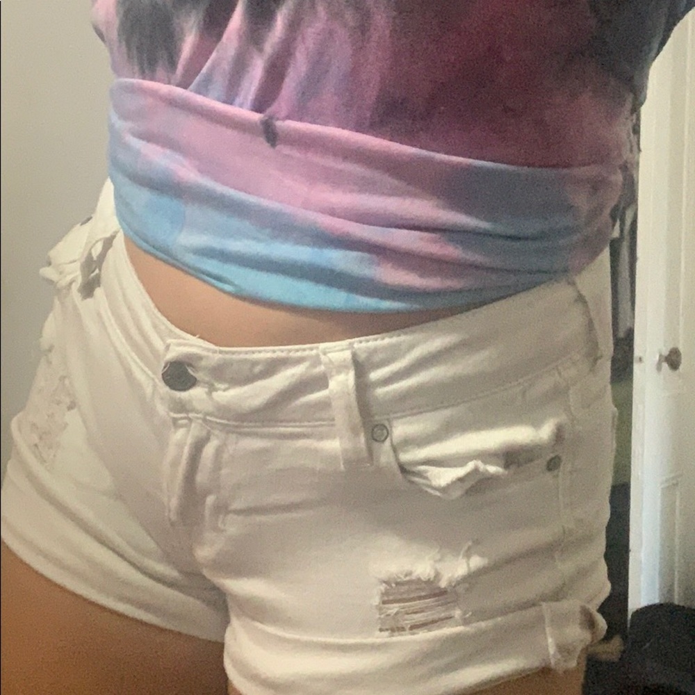 white shorts